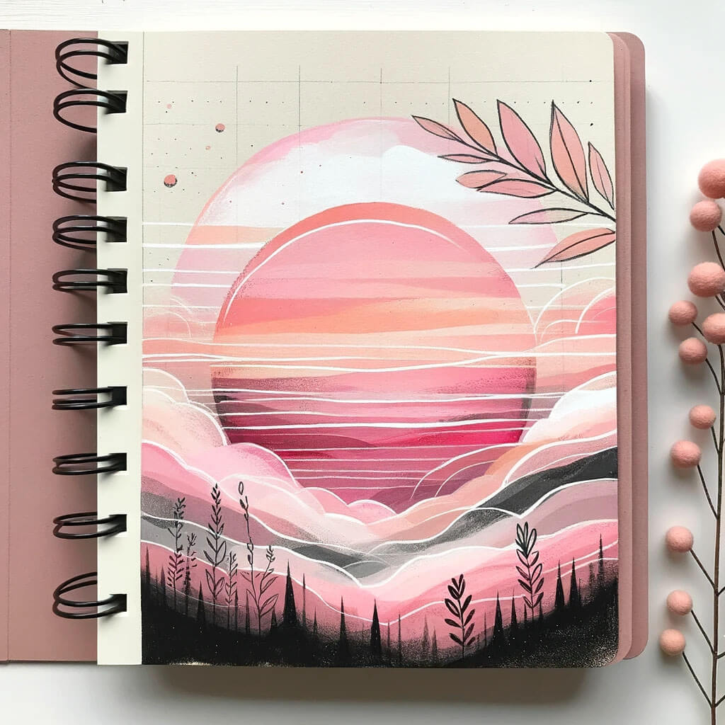 Sketch and Shade - 🔸a BEAUTIFUL sunset drawing by me 🥰❤️ 🔸Don't hesitate  to check out my instagram account ❤️🙏  https://www.instagram.com/sketch_and_shade_/ | Facebook